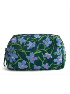 NWOT Vera Bradley Essential Medium Cosmetic Bag • Charlotte Stems